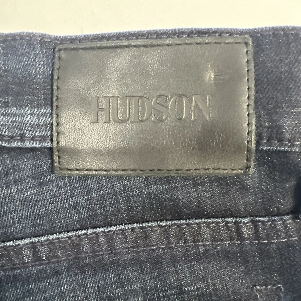 Hudson Byron Five Pocket Str Jeans Mens Size 33/34 Dark Blue Denim‎ Button Fly